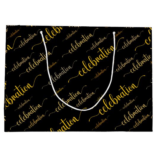 Celebration script patroon groot cadeauzakje (Achterkant)