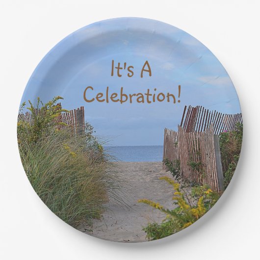 Celebration Seashore Borden Papieren Bordje (Voorkant)