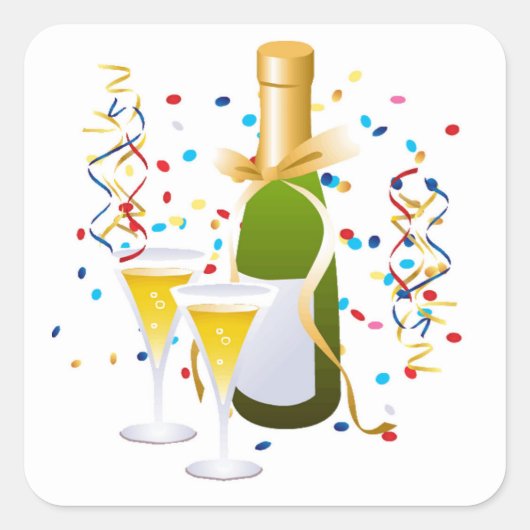 Celebration Square Stickers (Voorkant)