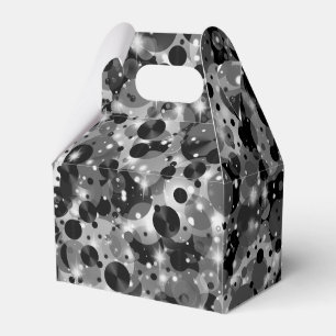 Celebration Stip-19-Black PARTY FAVOR BOX, kabel Bedankdoosjes