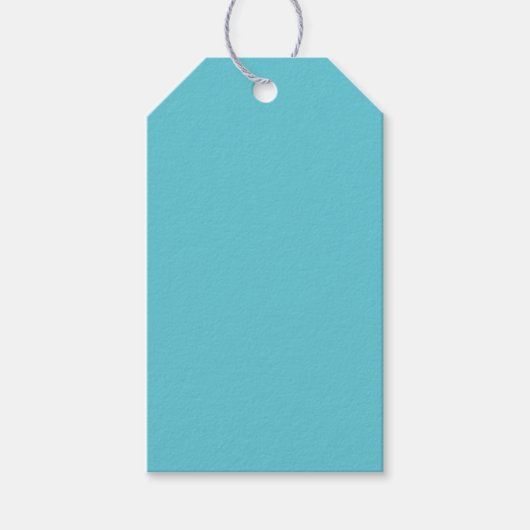 Celebration Turquoise Gift Label Cadeaulabel (Voorkant)