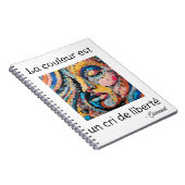 Célébration vibrante en pixel art notitieboek (Rechterzijde)