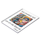 Célébration vibrante en pixel art notitieboek (Linkerzijde)