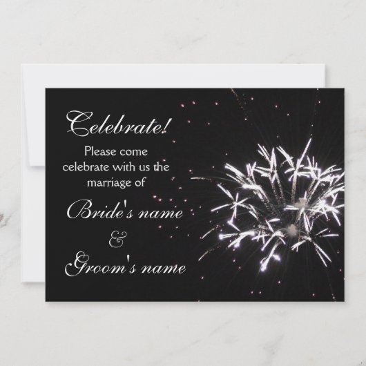 Celebration Wedding Kaart (Voorkant)