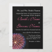 Celebration Wedding Pink Kaart (Achterkant)