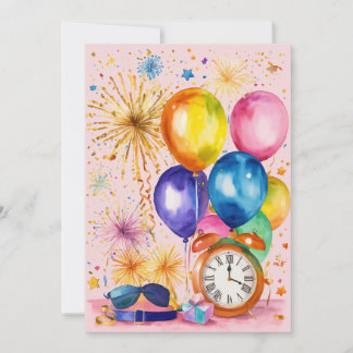 Celebration Wishes Balloon Wenskaart Feestdagenkaart