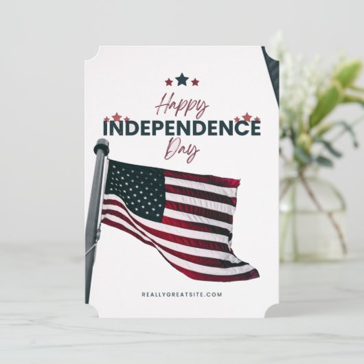 #CelebrationHappyIndependenceDayFlatHolidayCard Feestdagenkaart (Staand voorkant)