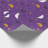 Celebrations Street - Halloween (paars) Cadeaupapier (Hoek)