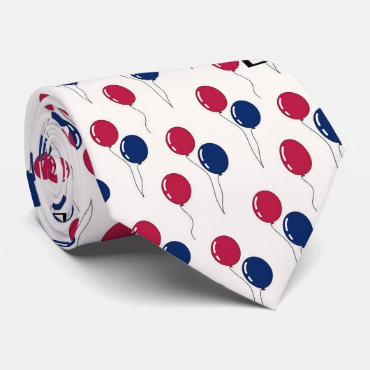 Celebratory Ballons Mannen Stropdas (Opgerold)