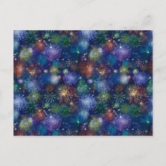 Celebratory Fireworks Briefkaart (Voorkant)
