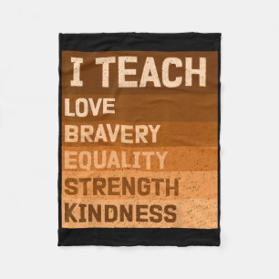 Celebreer de Black History Month ik leer zwarte ge Fleece Deken