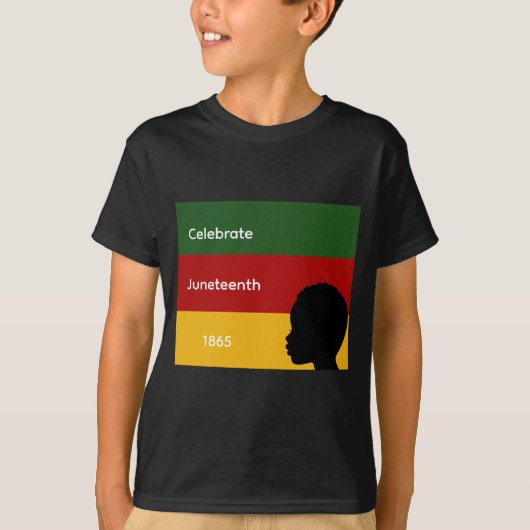 Celebreer Juneteenth 1865 Kid's T-Shirt (Voorkant)