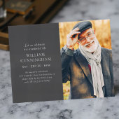 Celebreer zijn leven moderne eenvoudige minimalist briefkaart