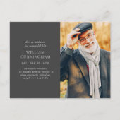 Celebreer zijn leven moderne eenvoudige minimalist briefkaart (Voorkant)