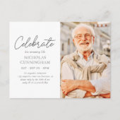 Celebreer zijn ongelofelijke leven Eenvoudige mode Briefkaart (Voorkant)