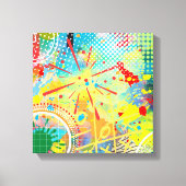 Celebrerende kleur canvas afdruk (Voorkant)