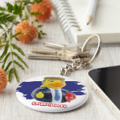 CelebriDucks Donald Rubber Duck Sleutelhanger (Zijkant)