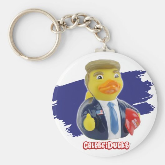 CelebriDucks Donald Rubber Duck Sleutelhanger (Voorkant)