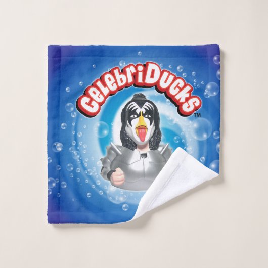 CelebriDucks Gene Simmons Kiss Bath Towels Bad Handdoek (Wasdoekje)
