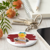 CelebriDucks Rubber Duck GooseBusters Sleutelhanger (Zijkant)