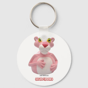 CelebriDucks Rubber Duck Pink Panther Sleutelhanger