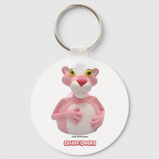 CelebriDucks Rubber Duck Pink Panther Sleutelhanger (Voorkant)