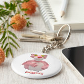 CelebriDucks Rubber Duck Pink Panther Sleutelhanger (Zijkant)