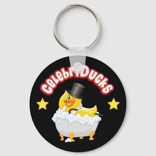 CelebriDucks Rubber Duck Sleutelhanger (Voorkant)