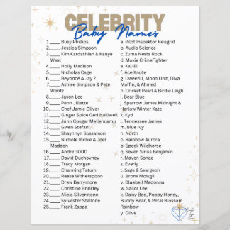 Celebrity Baby naamspel