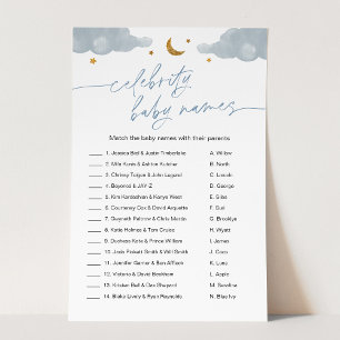 Celebrity Baby Name Twinkle Star Baby shower Game