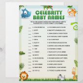 Celebrity Baby Names [Animal Theme] Briefhoofd (Voorkant / Achterkant)