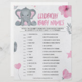 Celebrity Baby Names [Elephant [Roze]] Briefhoofd (Voorkant / Achterkant)