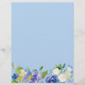 Celebrity Baby Names Game Blue Hydrangea Floral (Achterkant)