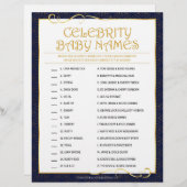 Celebrity Baby Names [Golden Blue] Briefhoofd (Voorkant / Achterkant)