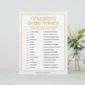 Celebrity Baby Names [Golden Sparkles] Briefhoofd (Staand voorkant)