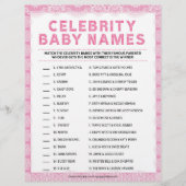 Celebrity Baby Names [Luxe kant [Roze]] Briefhoofd (Voorkant)