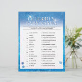 Celebrity Baby Names [Snowy Blue] Briefhoofd (Staand voorkant)