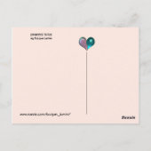 CELEBRITY CAT PRINCESS TATUS, RED PET MET PIGEON BRIEFKAART (Achterkant)