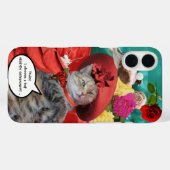 CELEBRITY CAT PRINCESS TATUS, RED PET MET PIGEON Case-Mate iPhone CASE (Achterkant (horizontaal))