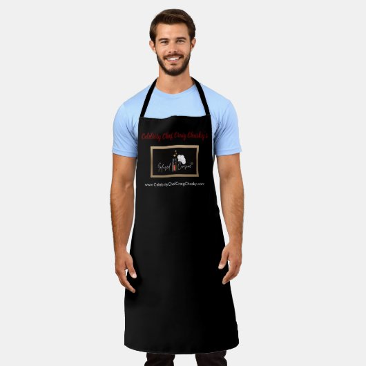 Celebrity Chef Chasky's "Infused Cuisine" Apron Schort (Gedragen)