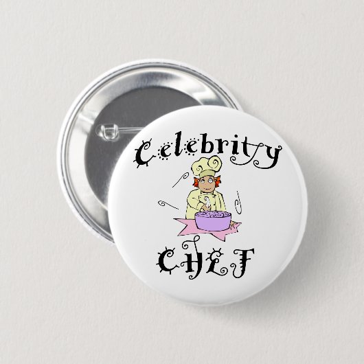 Celebrity Chef Ronde Button 5,7 Cm (Voorkant /achterkant)