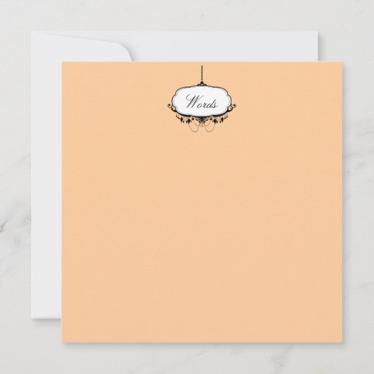 Celebrity Eyebrows - Invitaties / RSVP Kaart (Achterkant)