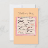 Celebrity Eyebrows ~ Invitations / RSVP Kaart (Voorkant)