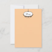 Celebrity Eyebrows ~ Invitations / RSVP Kaart (Achterkant)