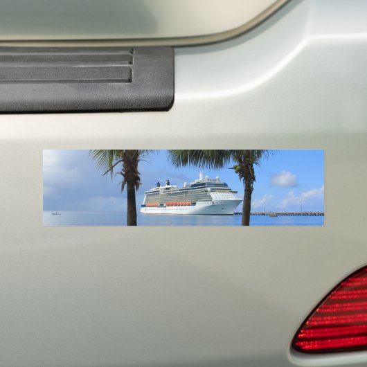 Celebrity Silhouette Cruise naar Paradise Bumpersticker (Op auto)