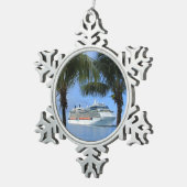 Celebrity Silhouette Cruise naar Paradise Tin Sneeuwvlok Ornament (Rechts)
