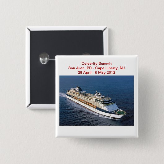 Celebrity Summit Ship Button (Voorkant /achterkant)