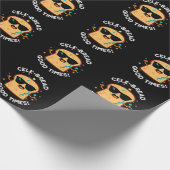 CeleBrood Good Times Funny Bread Pun Dark BG Cadeaupapier (Hoek)