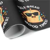CeleBrood Good Times Funny Bread Pun Dark BG Cadeaupapier (Rol Hoek)