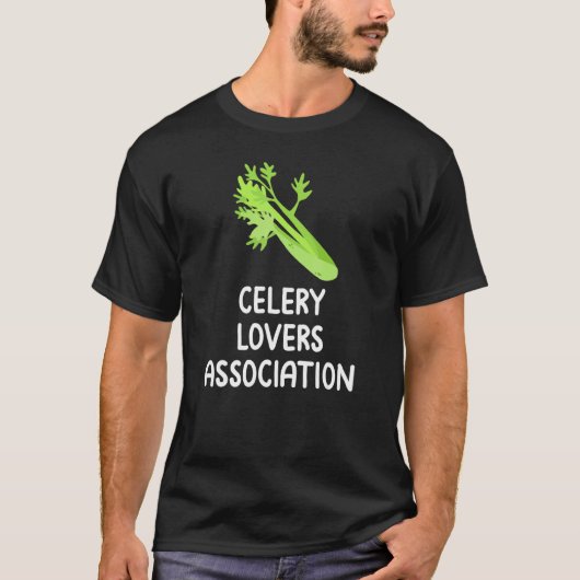 Celery  Association Vegerable Fan Club Eat Veggies T-shirt (Voorkant)